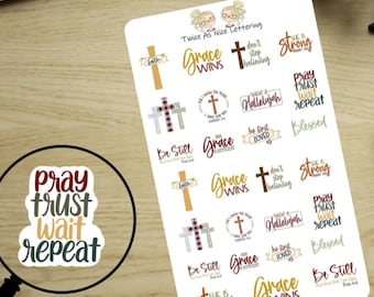 Faith Planner Stickers: Christian Bible Journal Decals