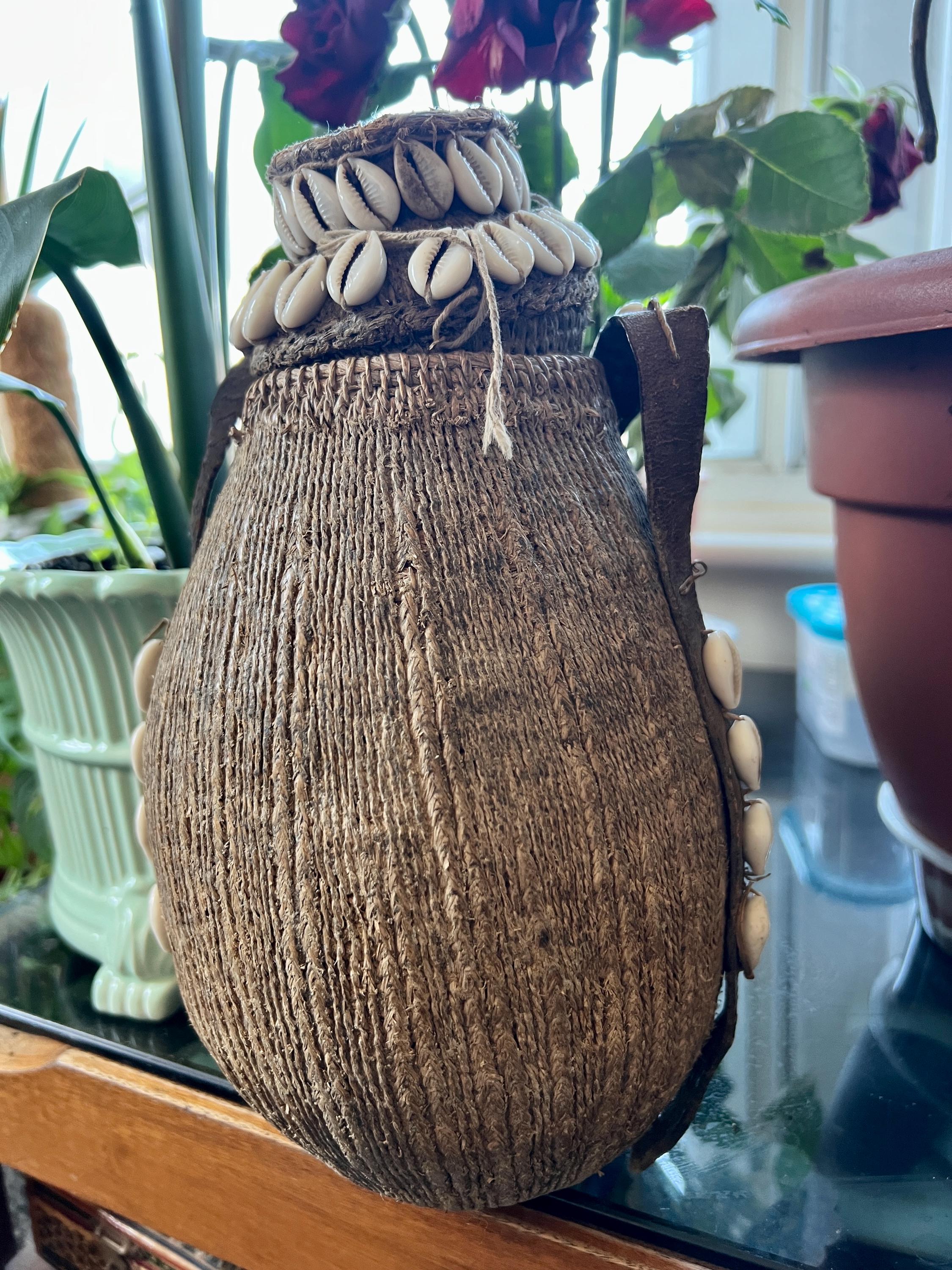 Gabra Tribe Kenyan Ethiopian Gourd Water Bottle |plant Fibres ...