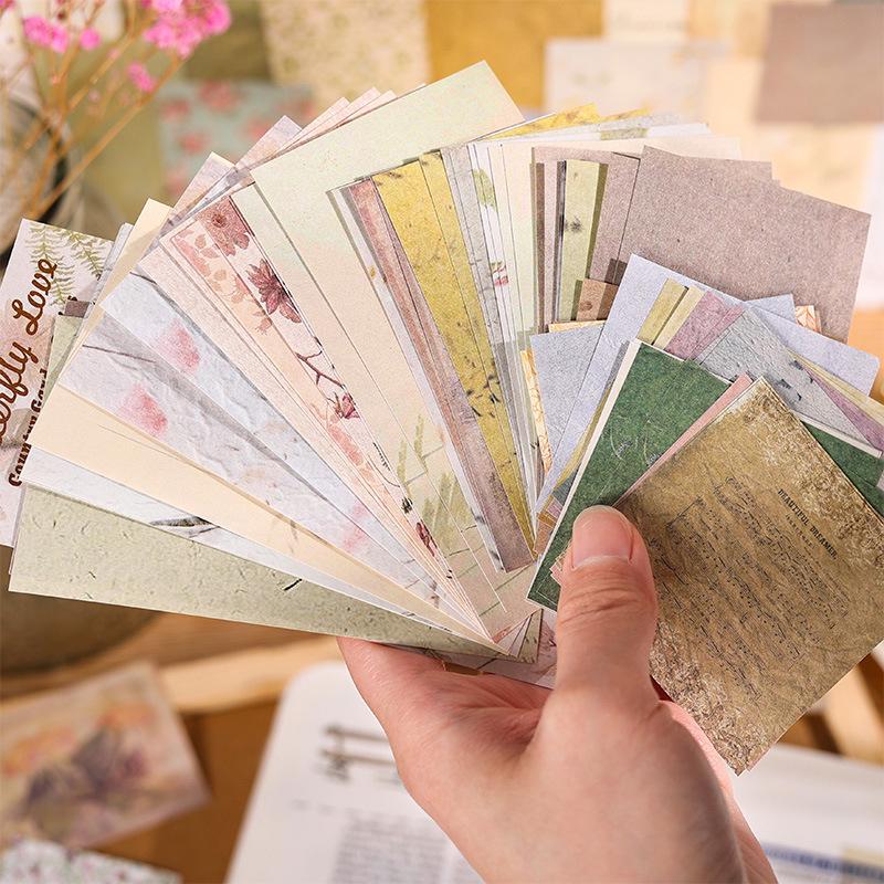 60 Pcs Vintage Scrapbook Paper Pack | Antique Aesthetic Ephemera ...