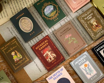 50 Sheets Astrology Tarot Mini Paper Book | Vintage Ephemera Collage Material | Celestial Zodiac Junk Journal Scrapbook Supply