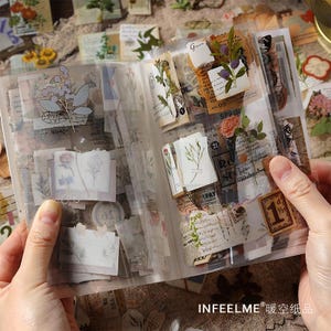 150+ pcs Vintage Aesthetic Stickers Pack | Retro Ephemera Collection for Junk Journal Scrapbook DIY Crafts Planner Decoration