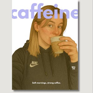 Carte postale caféine