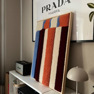 Framed tapestry - Retro Stripes