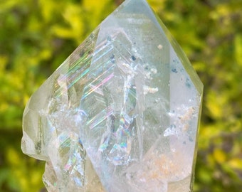 天然バイカラールチルクォーツクリスタル、パキスタンのシガール鉱山産