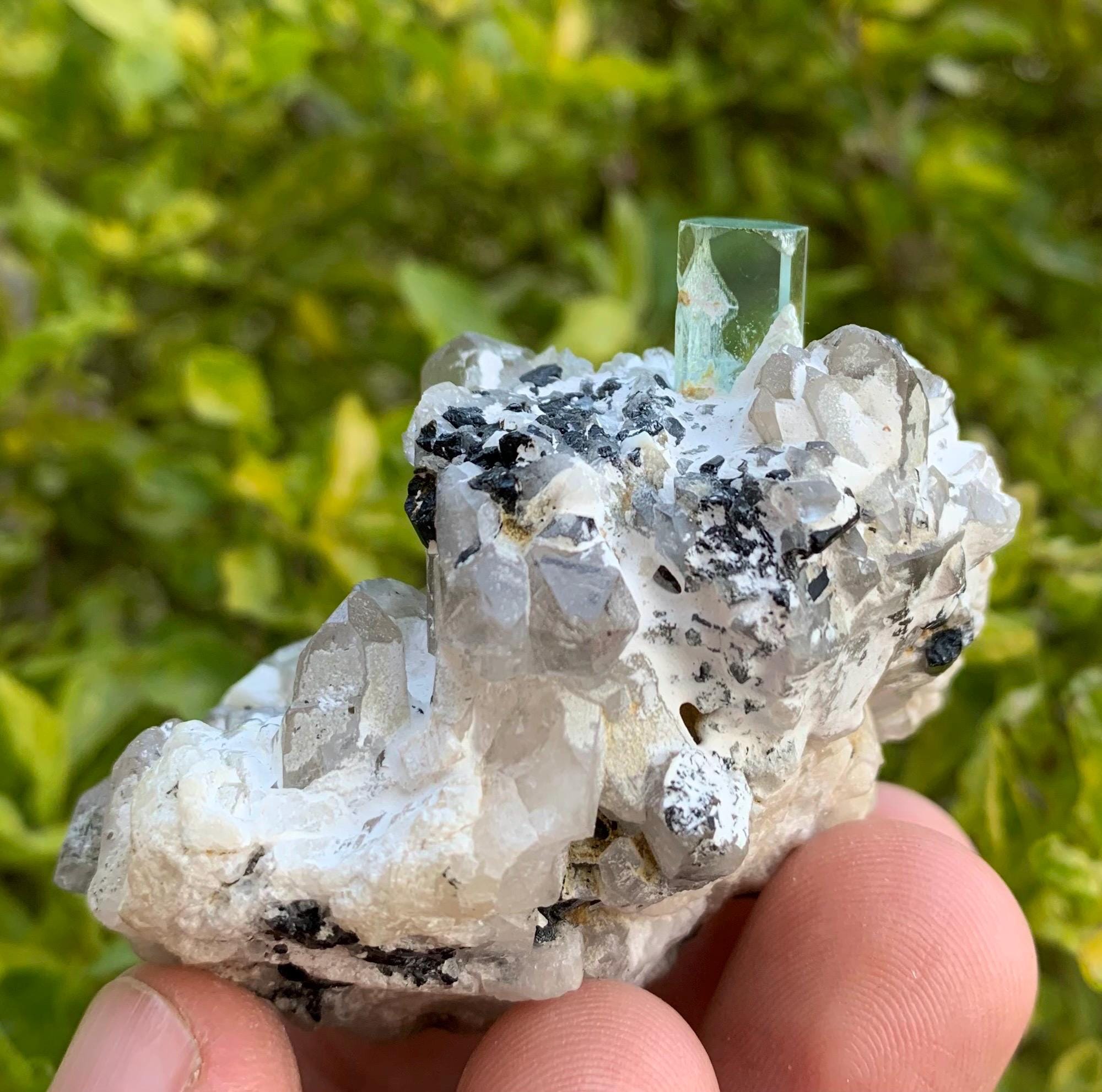 【パキスタン/スカルドゥ産】アクアマリン パキスタン スカルドゥ シガール渓谷産 母岩付きアクアマリン