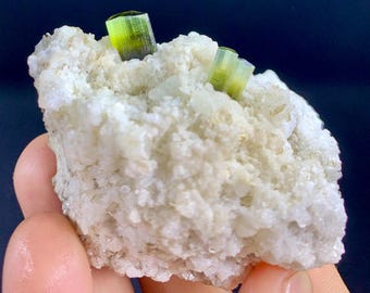 Leaf Green Tourmaline on Feldspar From Skardu Pakistan. 155 CT