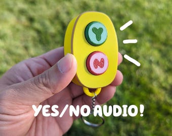 Sleutelhanger met pratende ja-nee-knop (vanuit Bluey Dance-modus)