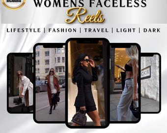 6000+ Faceless Women's Reels | MRR PLR Canva Videos (Digital Download)