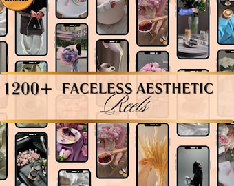 1200+ Faceless Aesthetic Videos for Instagram Reels, Minimalist Faceless Digital Marketing Videos With Master Resell Rights, MRR/PLR