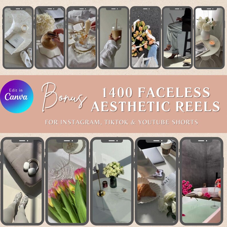 Bundel met 640+ neutrale lifestyle-foto's | Anonieme esthetiek Stockafbeeldingen | Instagram Reels Vault PLR MRR | Sociale media-foto's afbeelding 6