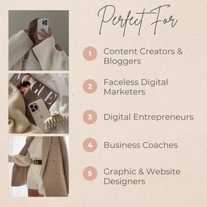 Bundel met 640+ neutrale lifestyle-foto's | Anonieme esthetiek Stockafbeeldingen | Instagram Reels Vault PLR MRR | Sociale media-foto's afbeelding 5