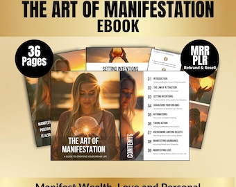 Manifestation Guide E-book: Law of Attraction, PLR & MRR (PDF)