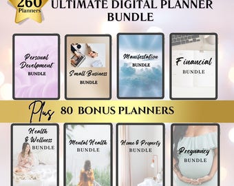 Planificador digital de más de 7500 páginas: plantillas PLR/MRR de Canva