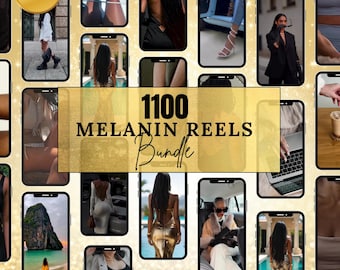 Melanin Reels Bundle | 1100+ Luxury Social Media Video Templates (MRR)