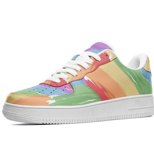 Rainbow pride shoes lgbt air force 1 pride lgbt sneakers lgbtq merch lesbian gay gift gay flag pride merch pride sneakers lgbtq shoes