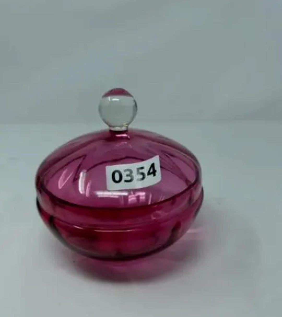 Vintage Pink Glass Trinket Box With Lid Perfect Holiday Gift - Etsy