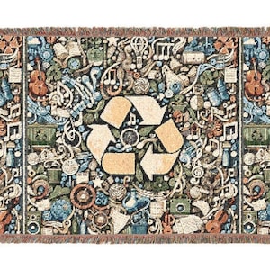 UNIQUE Woven COTTON BLANKET.