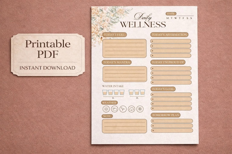 The Soft Discipline Planner Bundle | Printable Daily, Weekly & Habit Tracker | PDF Instant Download image 2
