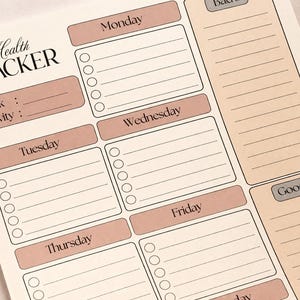 The Soft Discipline Planner Bundle | Printable Daily, Weekly & Habit Tracker | PDF Instant Download image 4