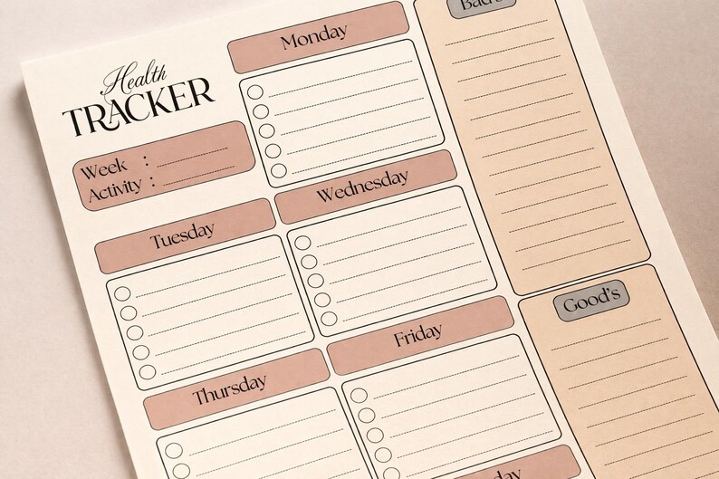 The Soft Discipline Planner Bundle | Printable Daily, Weekly & Habit Tracker | PDF Instant Download image 4