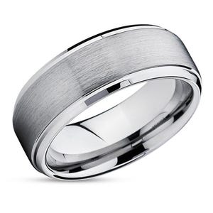 Cobalt Wedding Band,Wedding Ring,Silver Cobalt Ring,Unique Wedding Band,Brush Wedding Band,Anniversary,His & Hers,Engagement Ring,Beveled