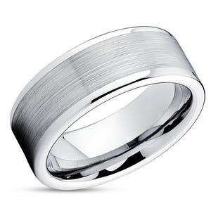 Man&#39;s Wedding Band,Cobalt Wedding Ring,Anniversary Ring,Engagement Ring,Silver Cobalt Ring,Man or Woman,Comfort Fit,Cobalt Chrome Ring,Brush