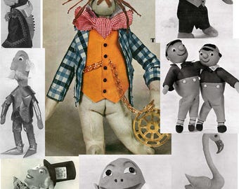 Alice im Wunderland Spielzeug 'Diagram' Schnittmuster E-Booklet, sofortiger Download