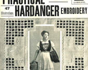 How to make Victorian Hardangen, Hardenger, Embroidery-  vintage instructions pdf email delivery