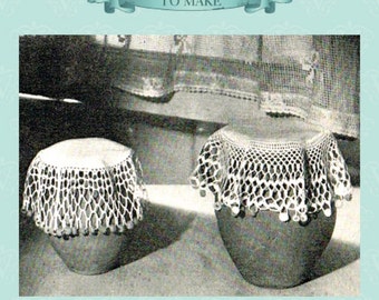 Vintage crochet pattern for milk jug cover,sugar bowl cover - instant download pdf email delivery