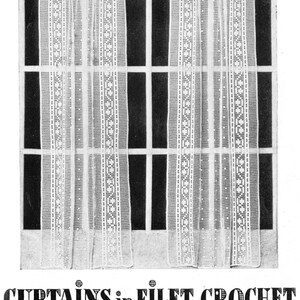 How to make crochet curtains Vintage crochet pattern instant download-pdf email delivery