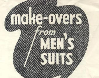 Make-overs van herenpakken vintage oorlogstijd jaren 1940 recyclen, upcyclen kleding boekje oorlogstijd - pdf-bestand downloaden
