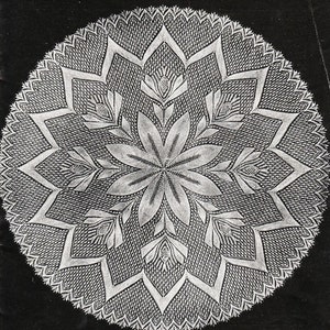 INSTANT DOWNLOAD-Vintage knitting pattern for intricate baby christening shawl-pdf email delivery