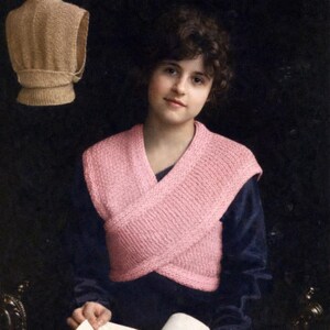 Vintage Viktorianische Strickanleitung - 1900er Jahre hug me Tight Shrug Jacke- pdf
