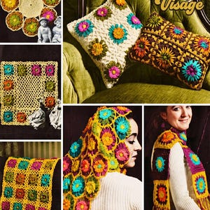Vintage Crazy Daisy Flower loom patterns to make loom flowers pdf instant download