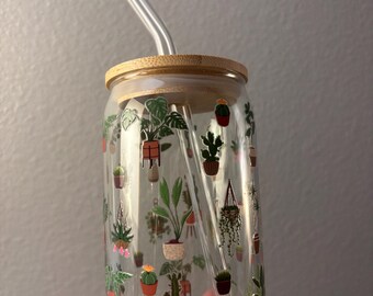 Houseplants Glass Cup