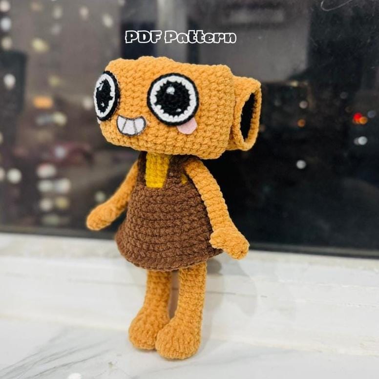 Shelly  Fossilian Pattern Crochet | Crochet doll Shells | Dandy's Plush | Roblox crochet | DIY pattern crochet | gamer gift kawaii crochet