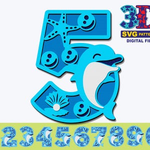 Cute Dolphin Birthday Party Numbers, Dolphin svg, Girl Birthday Party, Any Age Birthday, DIY digital download svg cricut silhouette