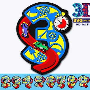 Race Car Birthday Party Numbers, Race Car svg, Boy Birthday Party, Any Age Birthday, DIY digital download svg cricut silhouette