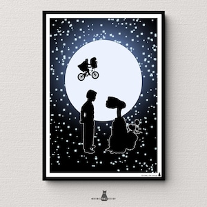 E.T. Printable Poster | Spielberg Digital Download | Alien Movie Wall Art | 80s Sci-Fi Gift | Classic Film | Instant Download PDF