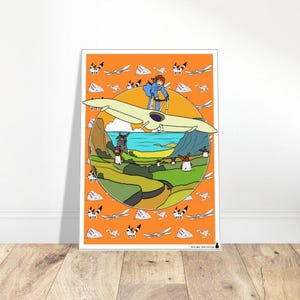 Nausicaä of the Valley of the Wind Minimalist Poster | Studio Ghibli-Inspired Art | Fantasy and Nature Lovers | Wall art | Digital Download