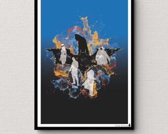 The Dark Knight Poster Christopher Nolan Movie Print | Wall Art | Superhero Film Gift | Cinema Decor