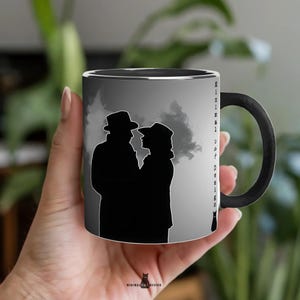 Casablanca Coffee Mug, Classic Movie Gift, 11oz Black Handle, Bogart Film, Vintage Cinema Cup