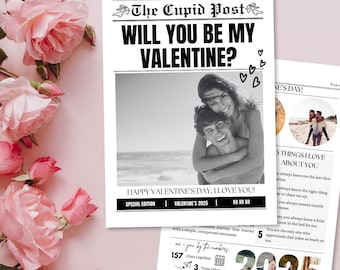 Plantilla de Canva editable para regalo de San Valentín (descarga digital)