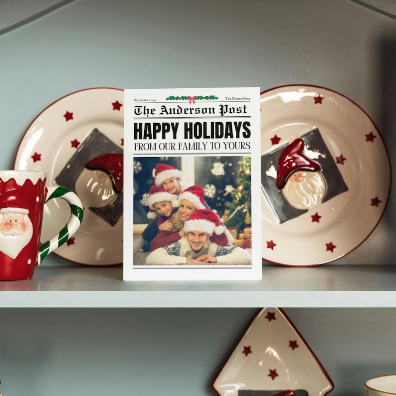 Editable Holiday Newsletter Template 5x7 4x6 Christmas Newsletter