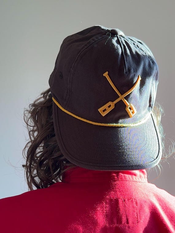 Paddled South Brewing Co. - Vintage Style Baseball Cap with Crossed Paddles