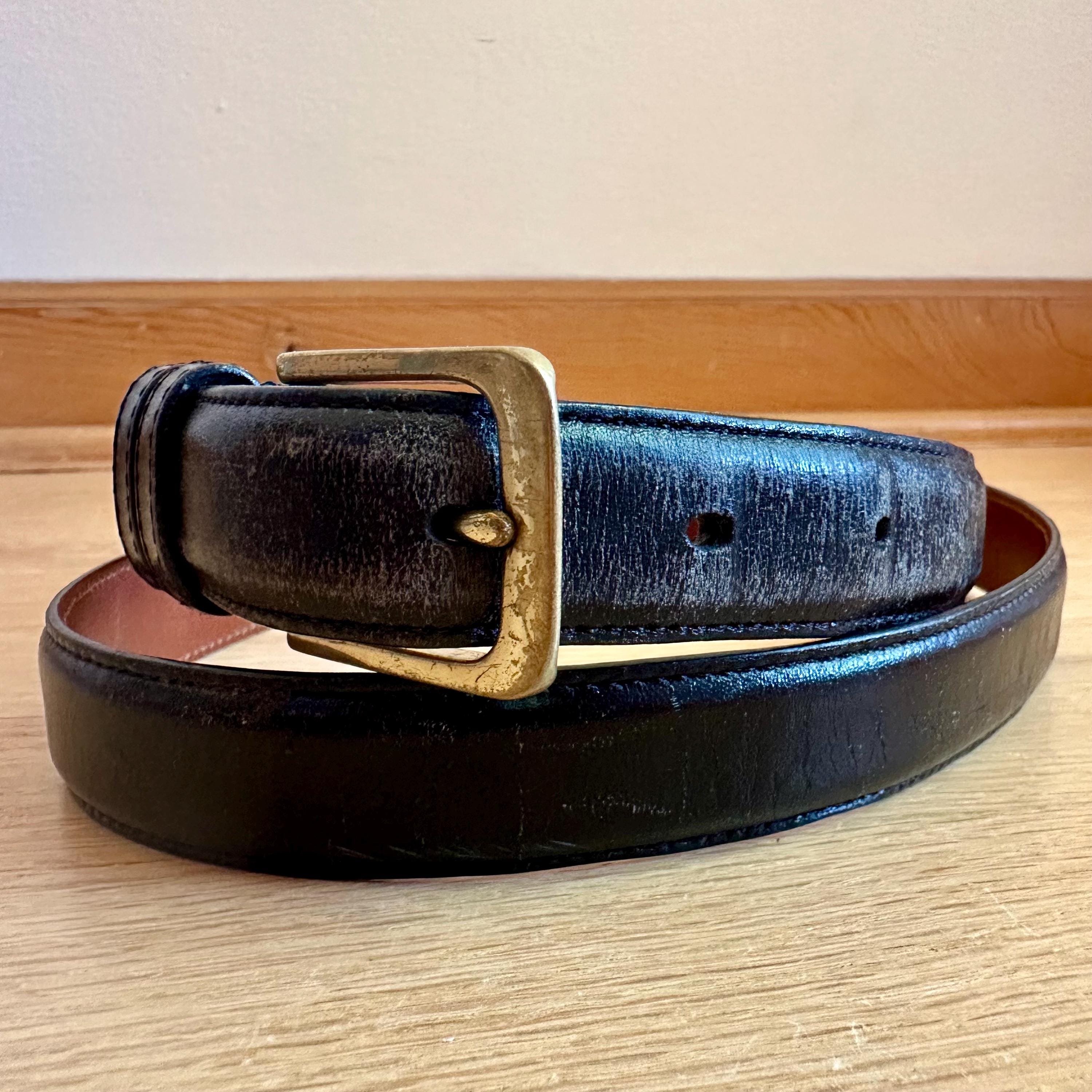 Coach - Vintage Skinny Black Leather Belt, Style #5700, 38  display picture 1