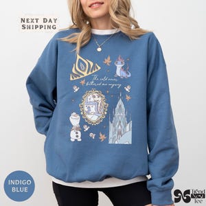 Elsa Princess Shirt Retro Frozen Sweatshirt: Cold Never Bothered Me - Cozy Disney Parks Pullover, Soft Brushed Interior