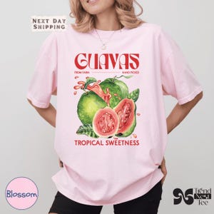 Comfort Colors Guavas Vintage Label Shirt, Retro Exotic Fruit Graphic Tee, Unisex Adult Comfort Colors T-Shirt, Unique Fruit Lover Gift