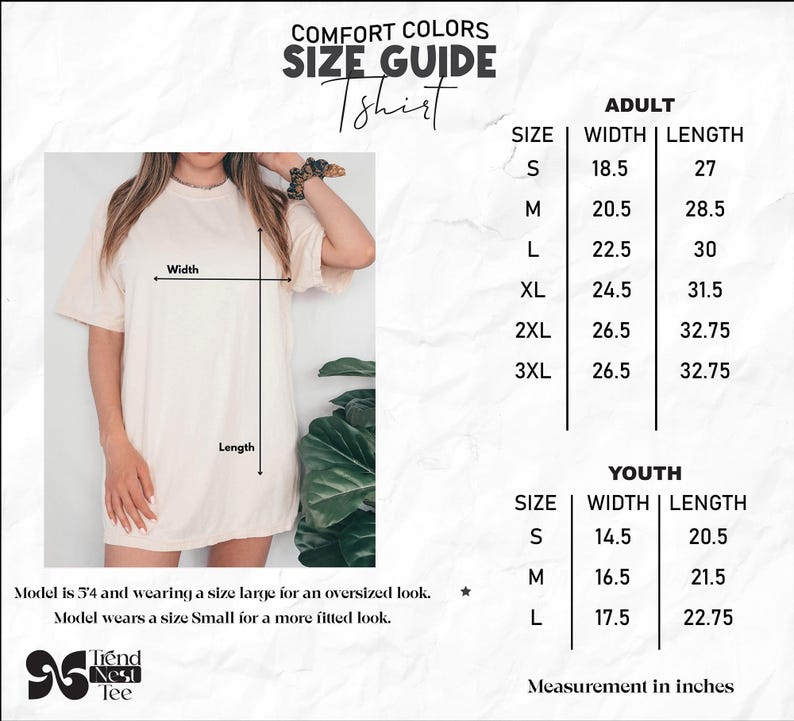a women's size guide for a t - shirt dress