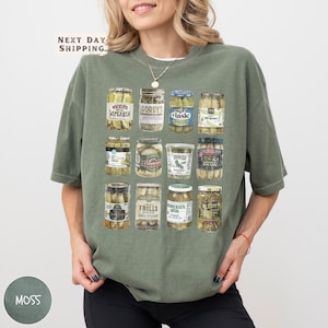 Comfort Colors Vintage Canned Pickles Shirt, Pickles T-shirt, Pickle Lovers Gift, Pickle Jar Tee, Foodie Shirt, Women Christmas Gift